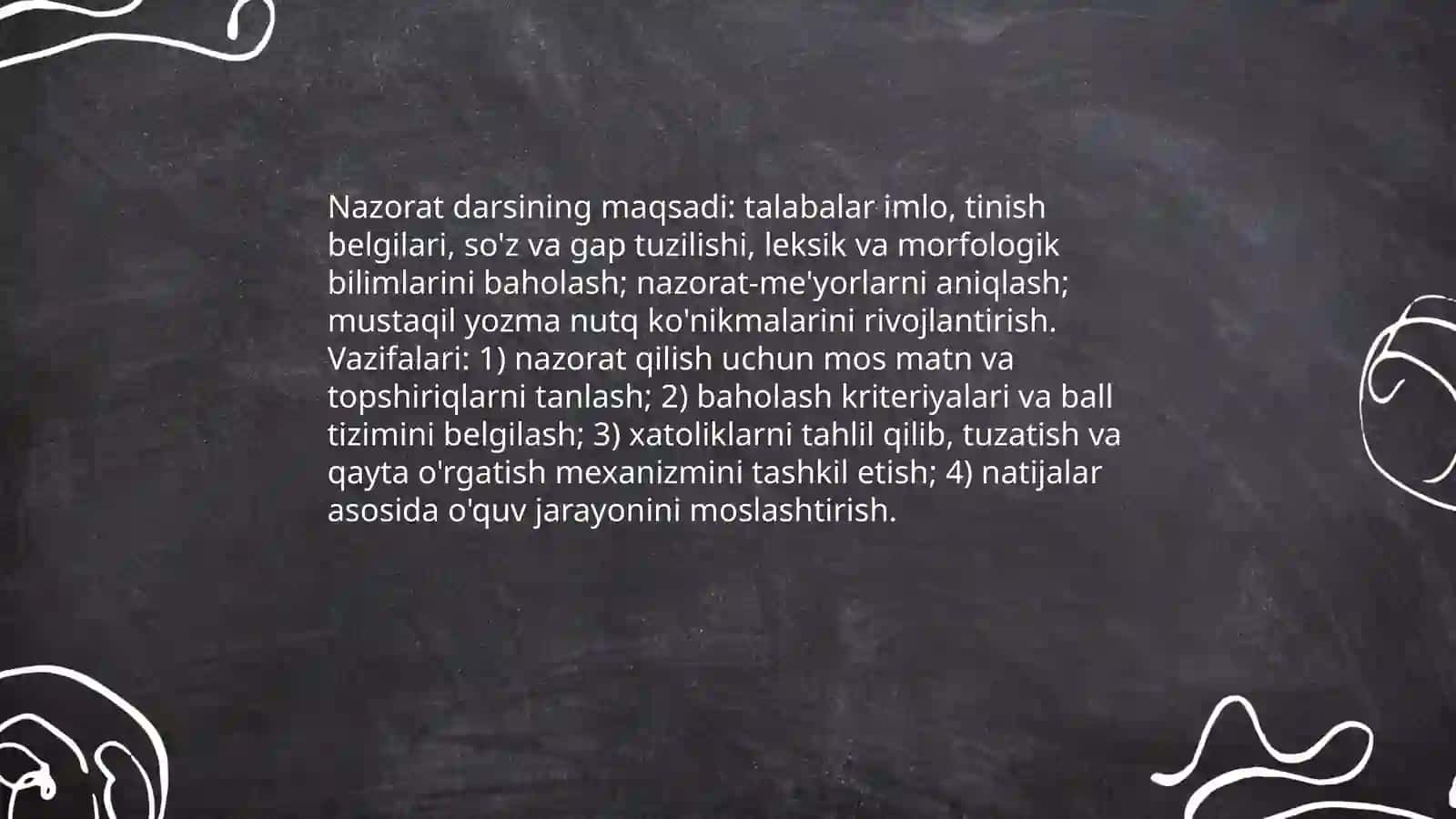 Ona tilidan nazorat darslarini tashkil etish (talimiy va nazorat diktantlari) 3