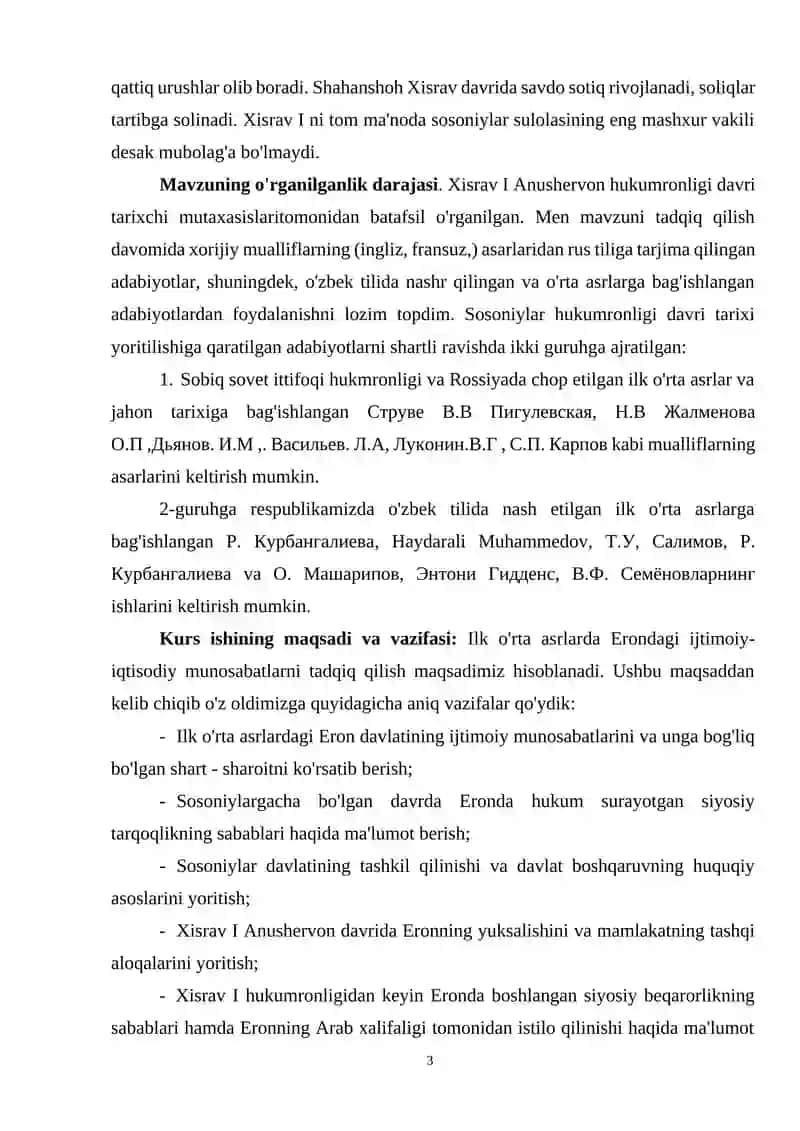 Ilk o'rta asrlarda Eron: Sosoniylar hukumronligi davri va Xisrav I hukmronlik davri 3