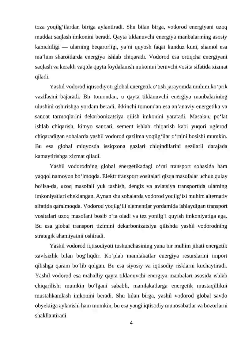 Yashil Vodorod Iqtisodiyoti: Global Investitsiyalar va Texnologik To'siqlar 3