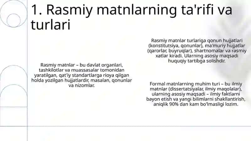 O'zbek tili fanidan Soxaga oid rasmiy matn ustida ishlash 3