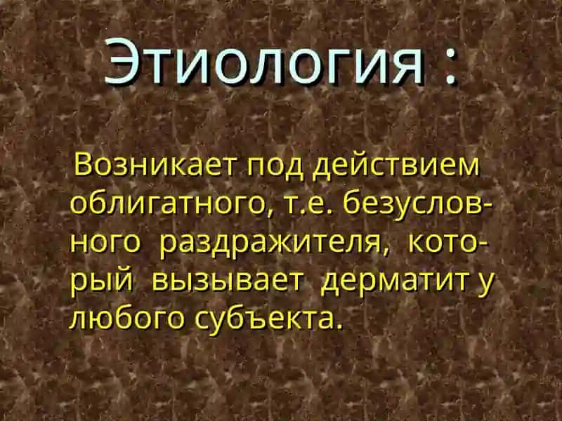 Классификация дерматитов 3
