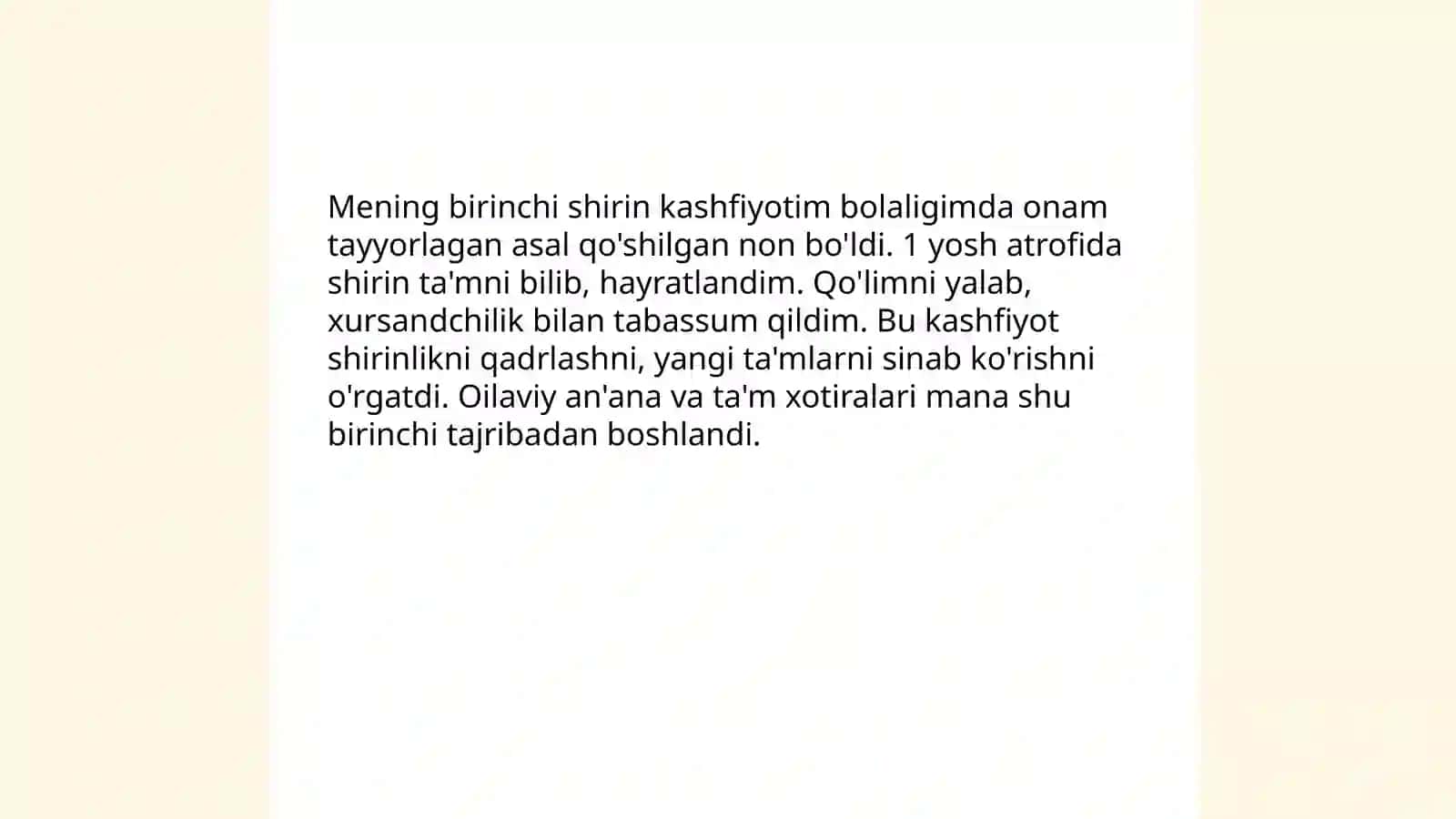 Mening SHirin Kashfiyotlarim 3
