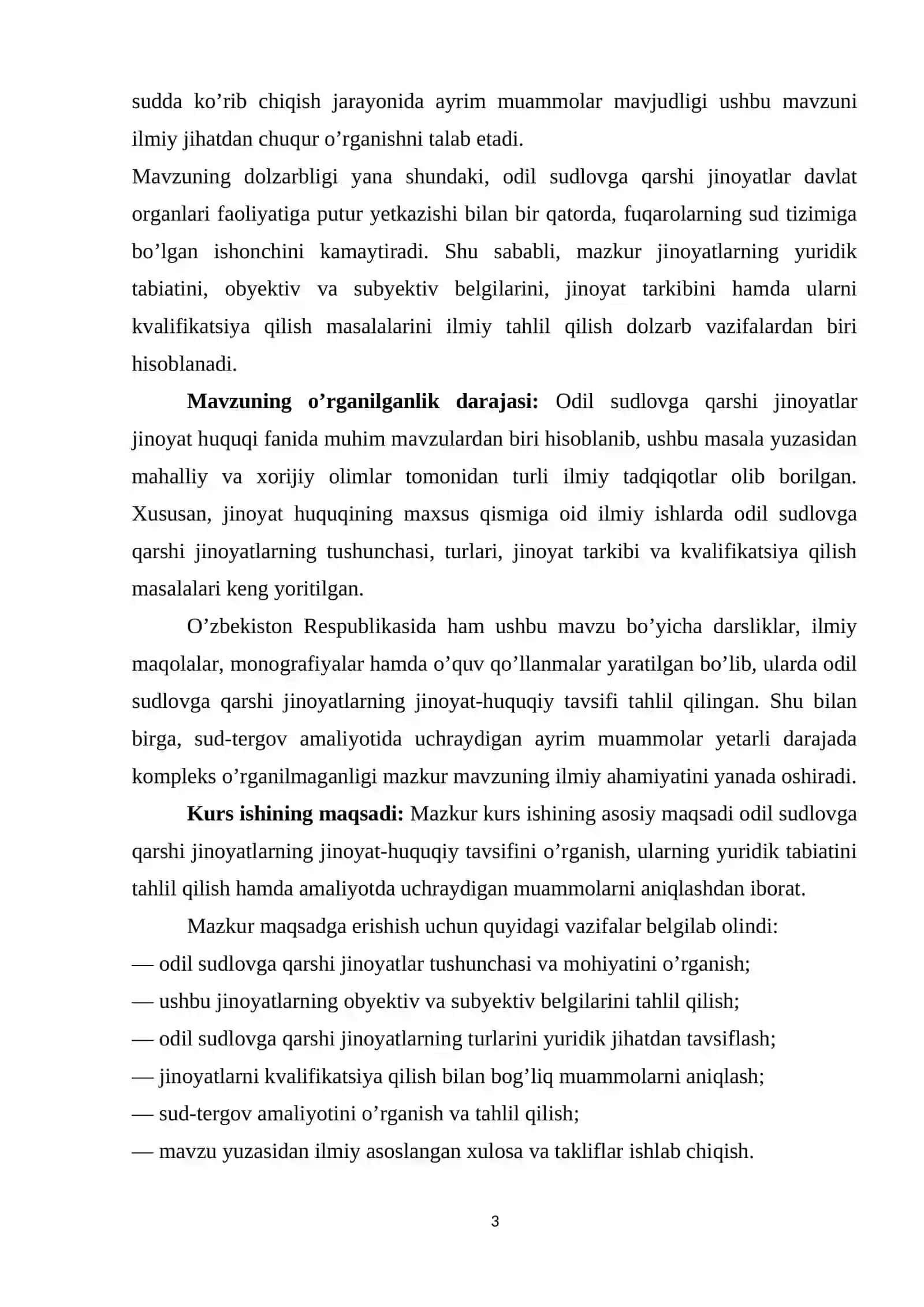 Odil-sudlovga qarshi jinoyatlar jinoiy huquqiy tahlili 26 3