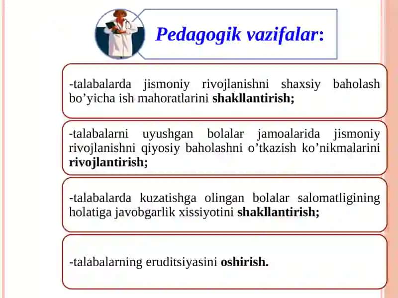 Bolalar va o’smirlarning jismoniy rivojlanishini nazorat qilish 3