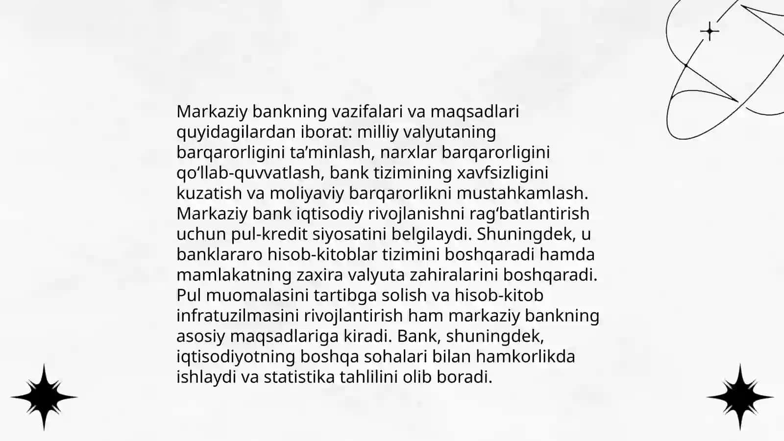 Markaziy bank va banklar faoliyatini tartibga solish 3
