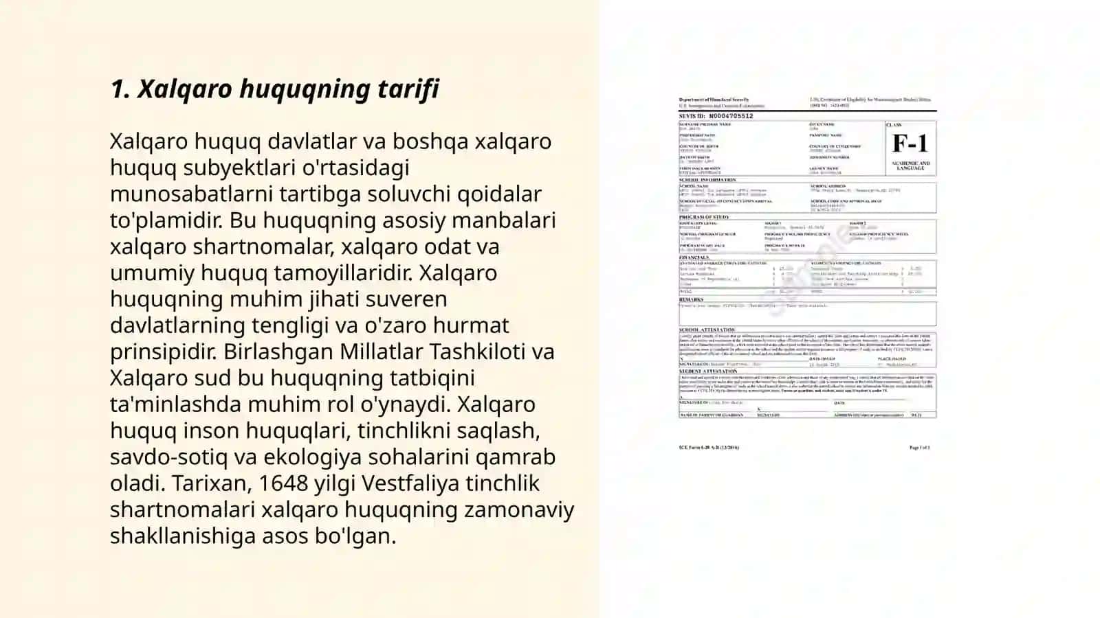 Xalqaro huquqning maqsadi, vazifasi, predmeti, uni o'rganishning yurist faoliyatidagi ahamiyati 3