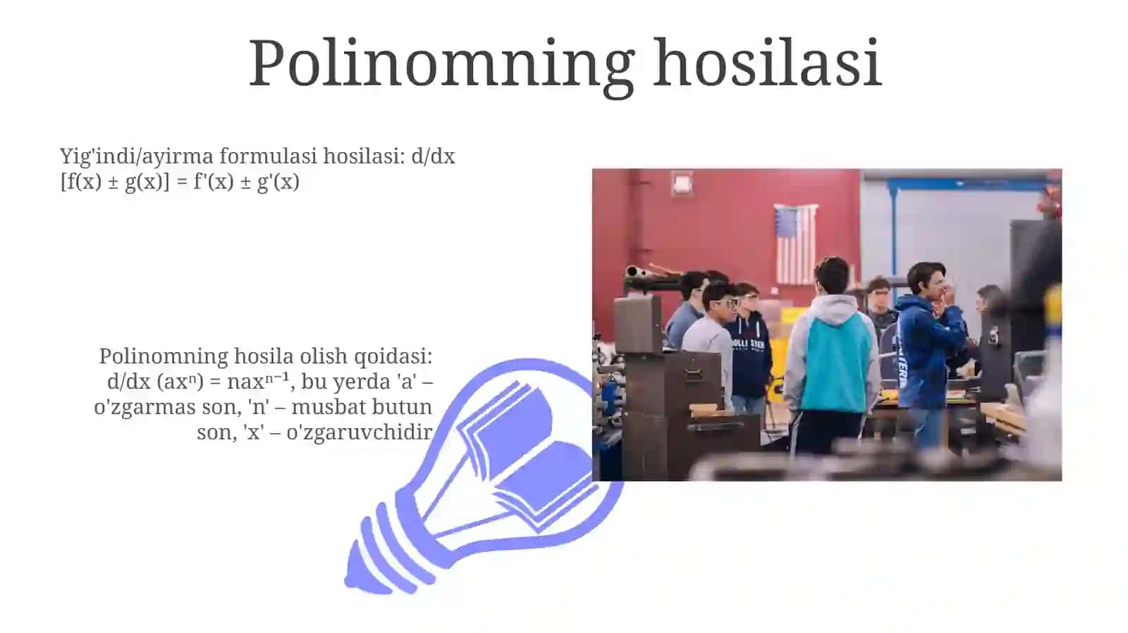 Maktab matematikasidagi ba'zi formulalarni isbotlash 3
