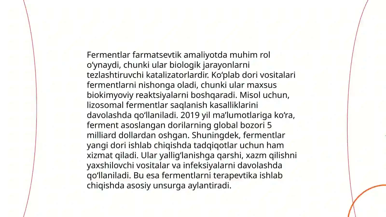 Fermentlarning amalyotda dori - darmon sifatida qo'llanilishi.IM mobillangan fermentlar 3