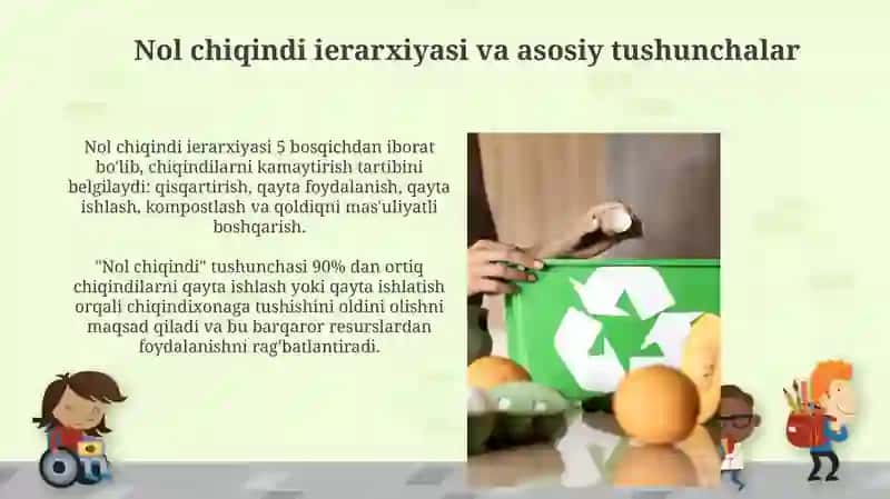 Kam chiqitli va chiqindisiz texnologiyalar 3