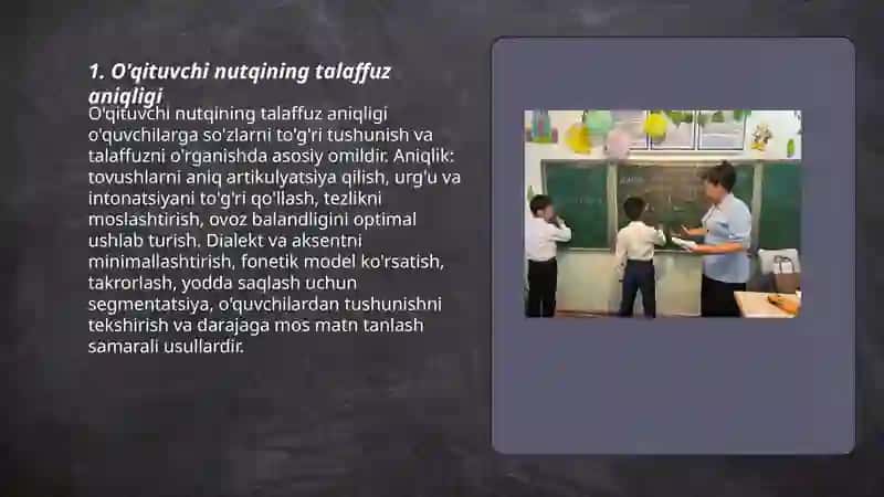 O'qituvchi nutqining aniqligi 3