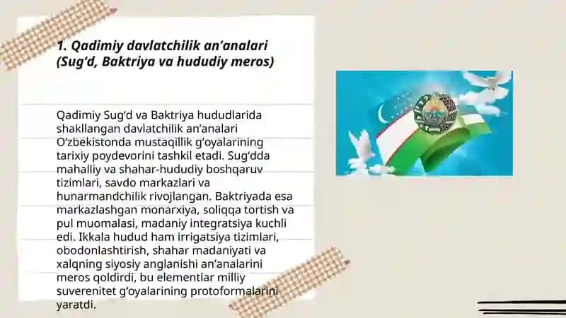 Oʻzbekistonda mustaqillik gʻoyalarining tarixiy asoslari 3