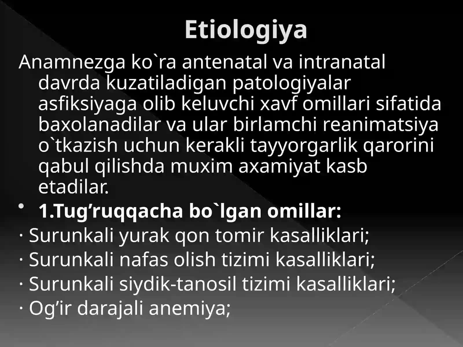 Homila ichi gipoksiyasi 3