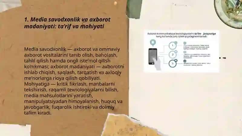Media savodxonlik va axborot madaniyatining mazmun mohiyati 3