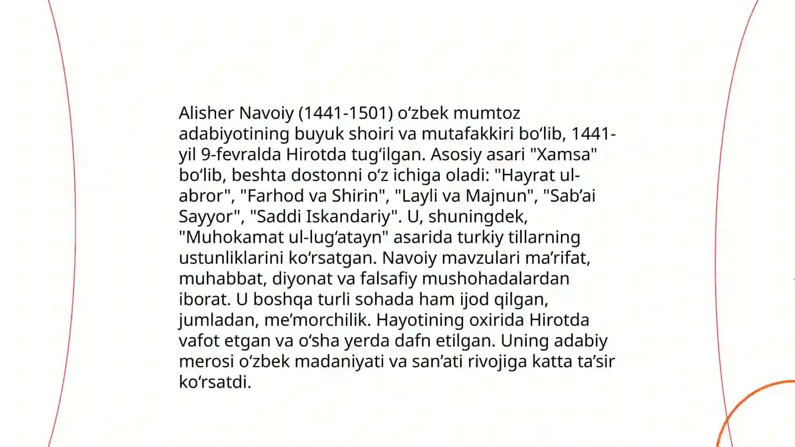 Navoiyning badiiy olami bõyicha ijodiy ish 3