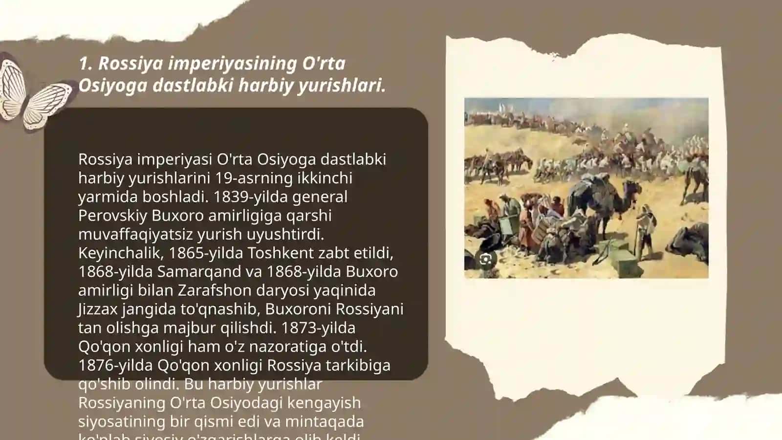 Rossiya imperiyasining O‘rta Osiyoga harbiy yurishlari 3