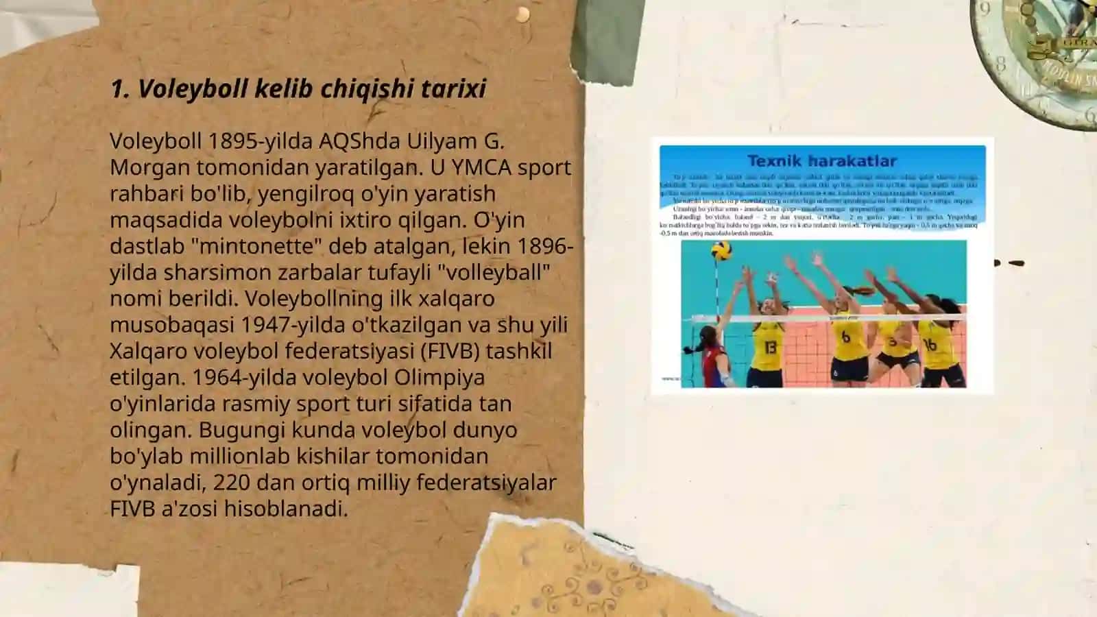 Valibol o'yini kelib chiqishi tarixi va o'yin qoidalari 3