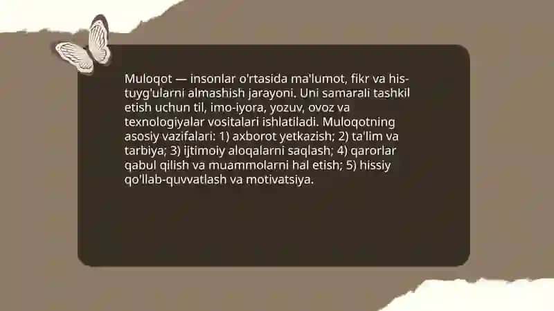Muloqot 3