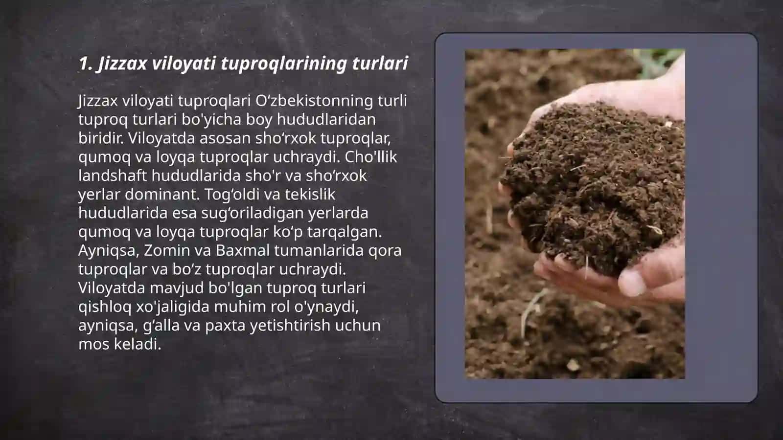 Jizzax viloyati tuproqlari 3