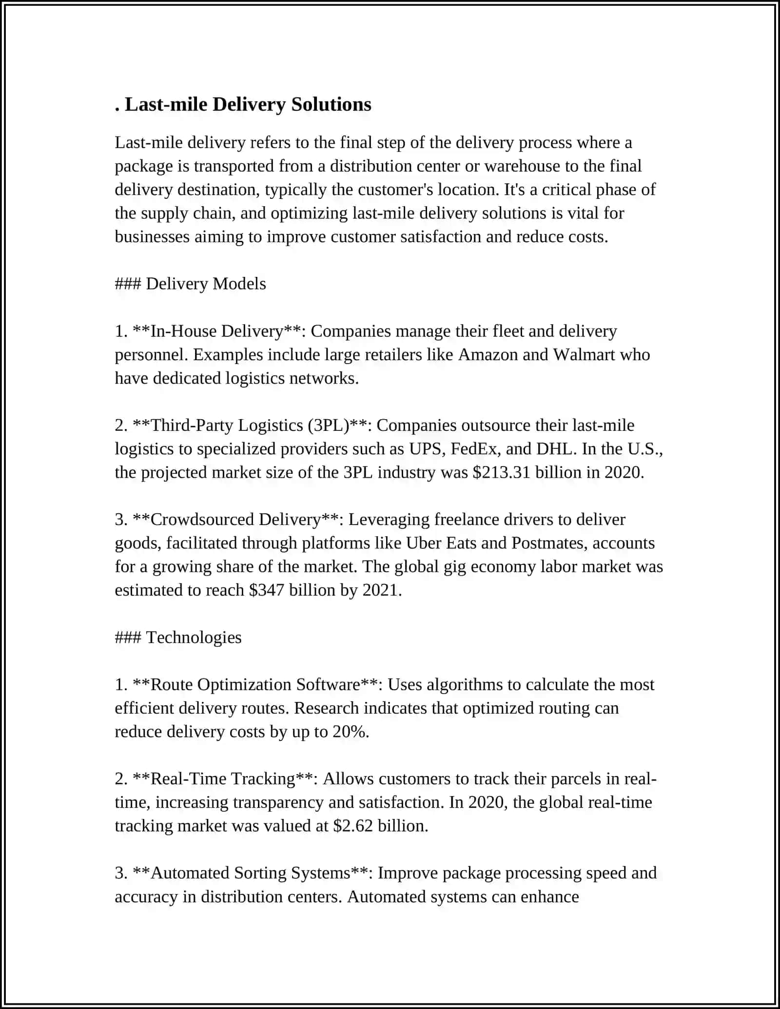 URBAN LOGISTICS &MICROMOBILITY 3