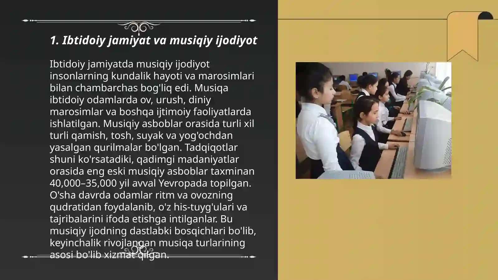 Ibtidoiy jamiyat va musiqiy ijodiyot 3
