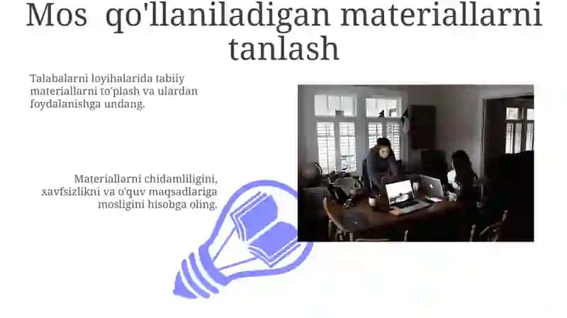 Tabiiy materiallar bilan ishlash darslarini tashkil etish metodikasi 3