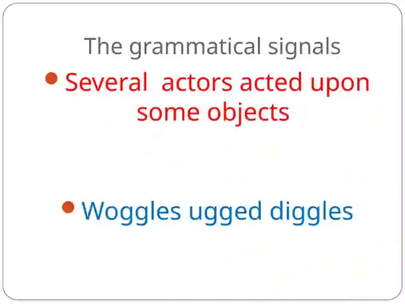 The Grammatical Structure of a Language 3