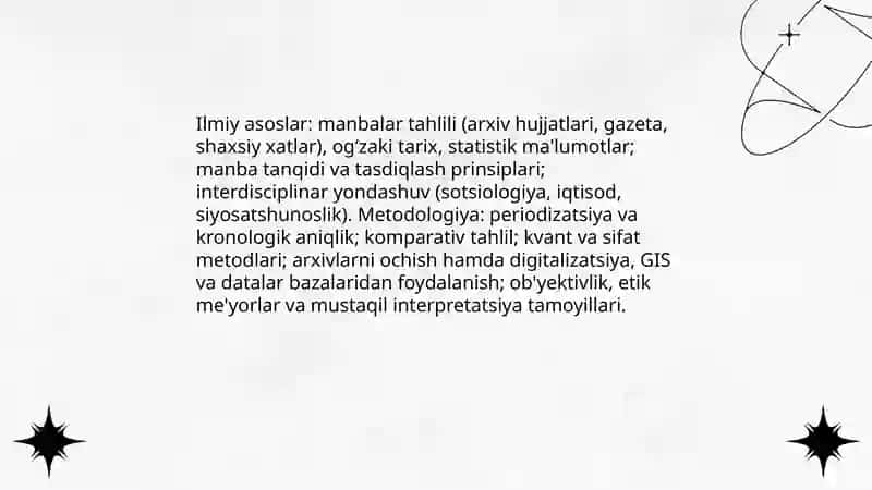 O'zbekistonning eng yangi tarixini o'rganish funksiyalari va tamoyillari 3