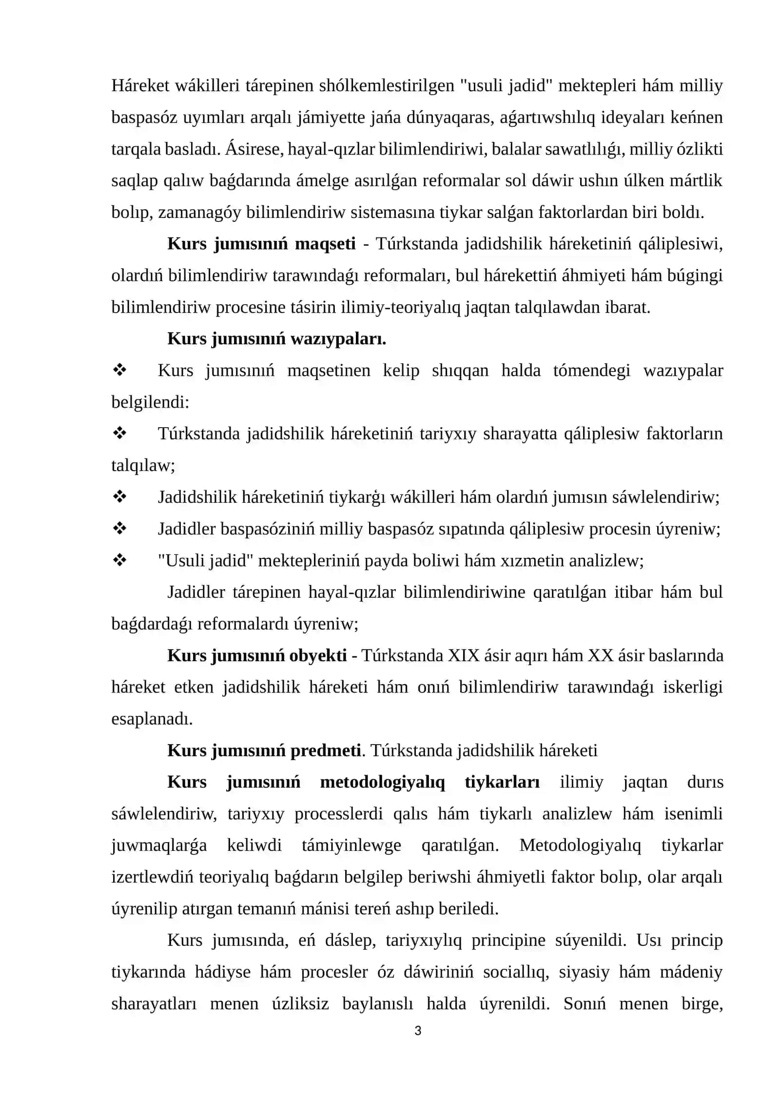 JADIDSHILIK HÁREKETINIŃ QÁLIPLESIWI HÁM RAWAJLANIW FAKTORLARI 3