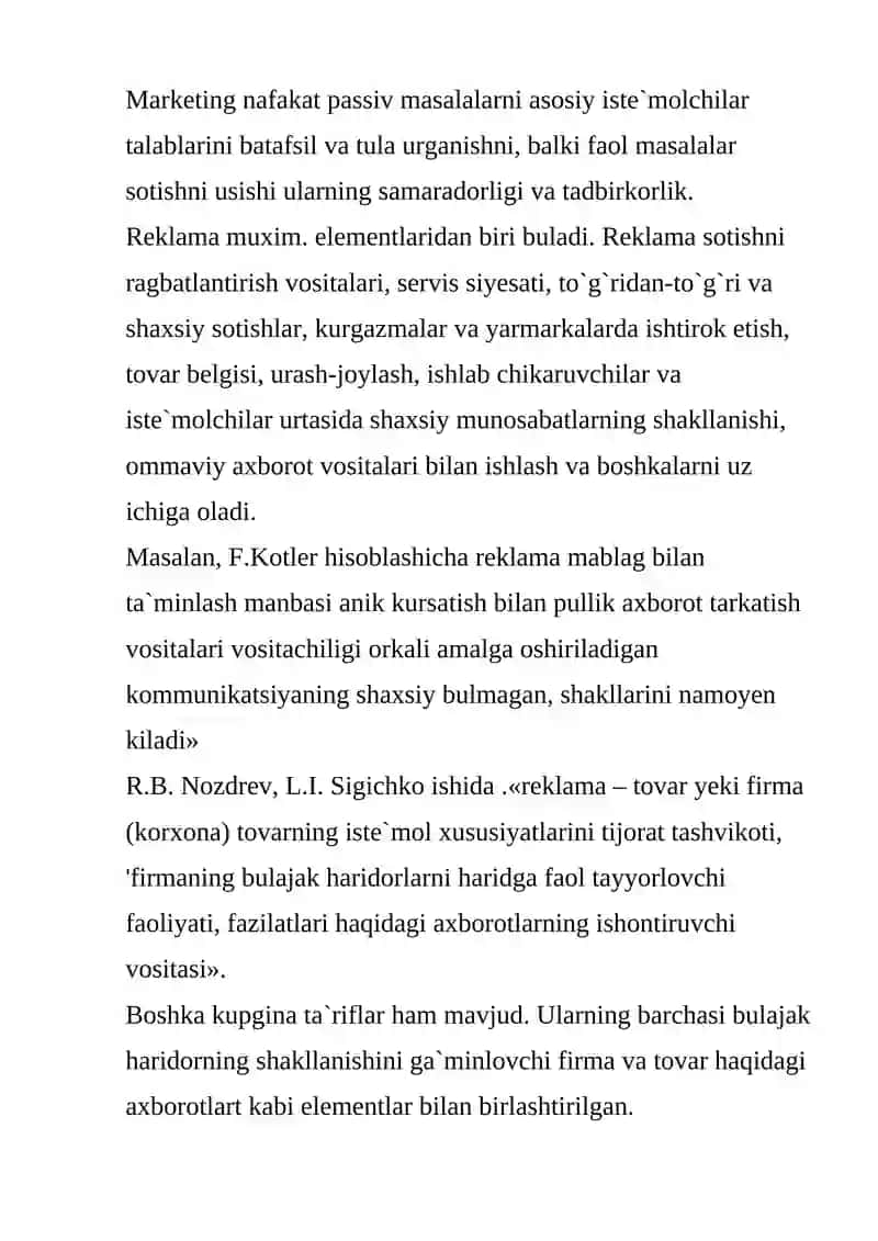 Reklamaning o`rni va axamiyati 3