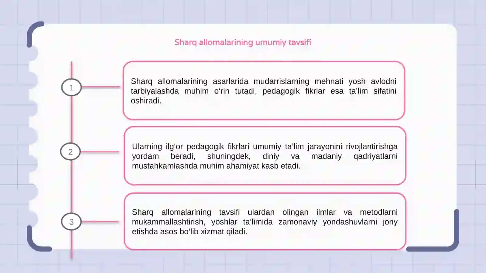 Sharq allomalarining asarlarida mudarrislar mehnati toʻgʻrisida ilgʻor pedagogik fikrlar 3