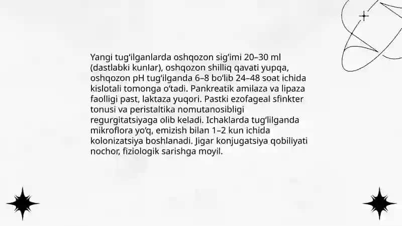 Ovqat hazm qilish sistemasining yosh xususiyatlari va gigiyenasi 3
