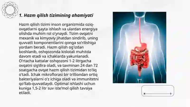 Hazm qilish sistemasi organlari va parvarishi 3