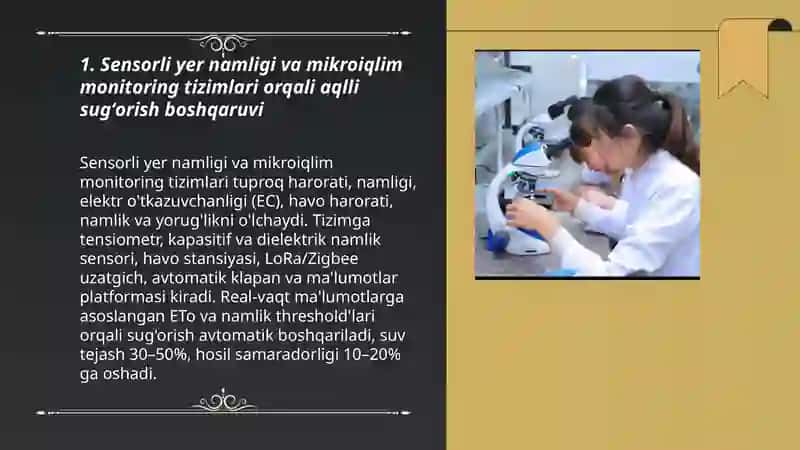 Zamonaviy bogʻdorchilikda "aqlli" texnologiyalarni qoʻllash 3
