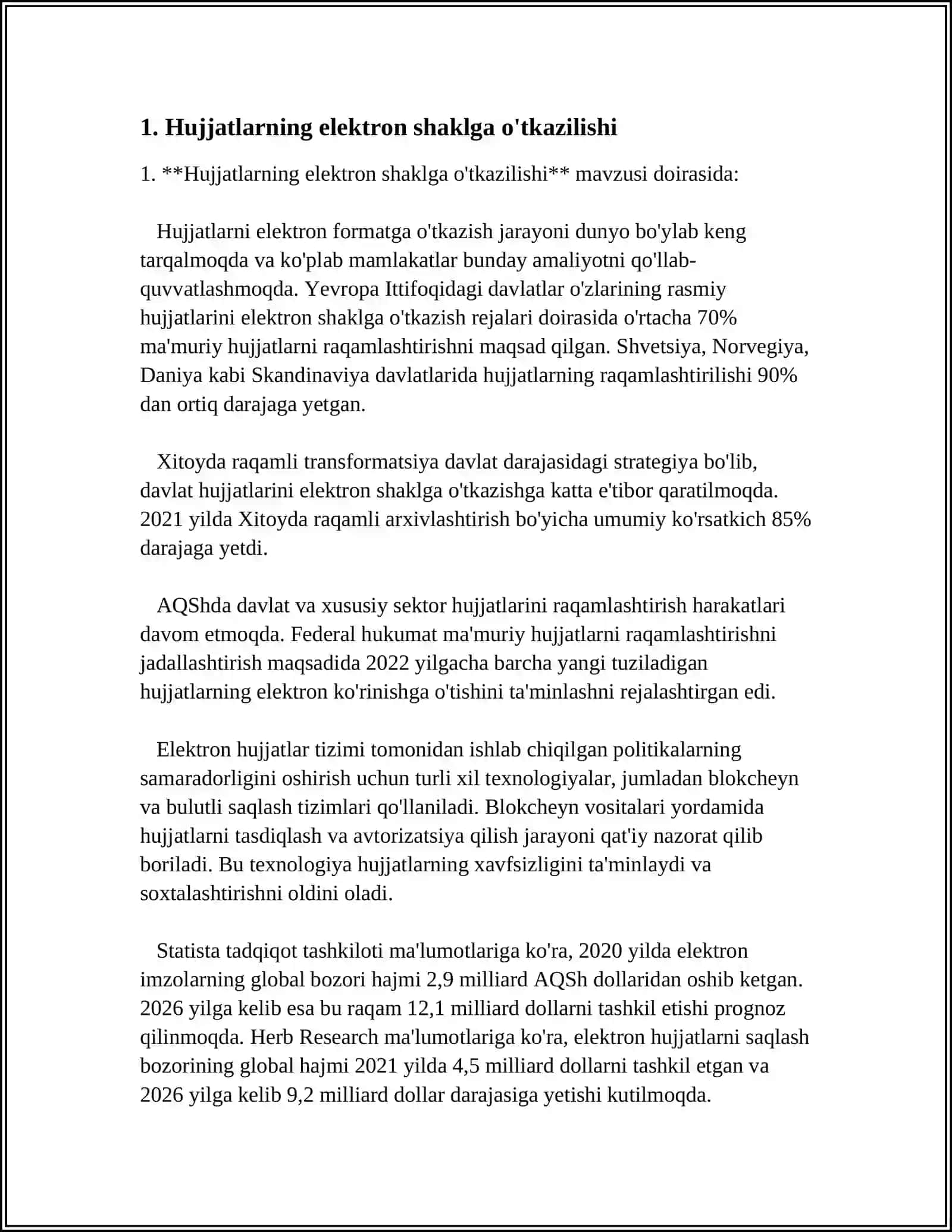 OʻZBEKISTON RESPUBLIKASIDA HUJJATJILIKNING TAKOMILLASHUVI 3