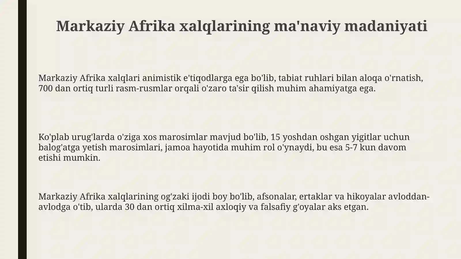 MarkaziyAfrikaxalqlarimaʼnaviymadaniyati 3