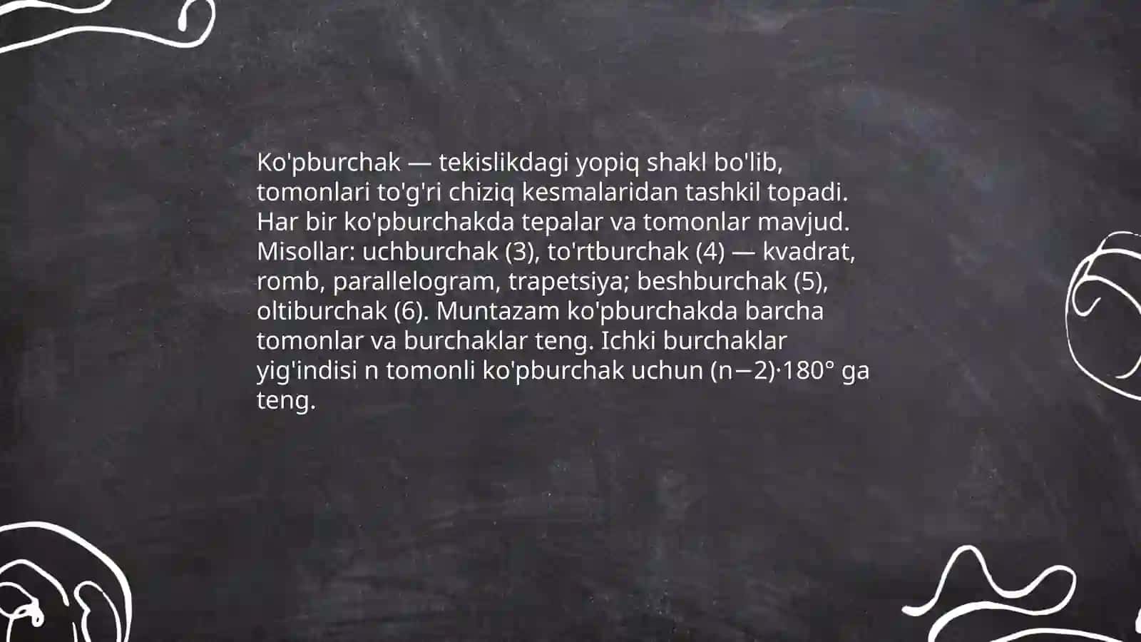 4-sinf matematika Ko'pburchak va prizma 3