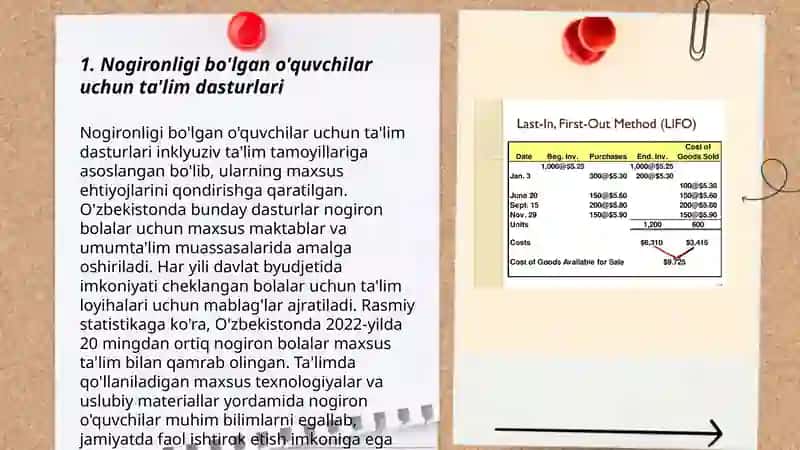 Nogironligi bo'lgan o'quvchilar bolan ishlash texnologiyalarini shakllantirish usuli 3