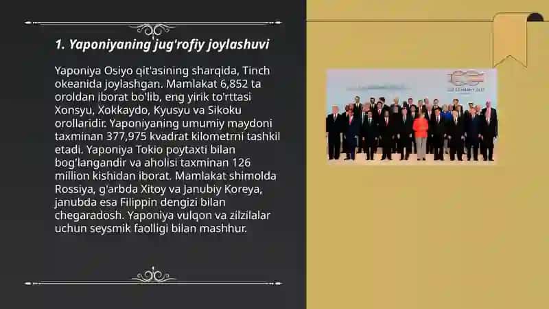 Yaponiya davlati haqida prezintatsiya 3