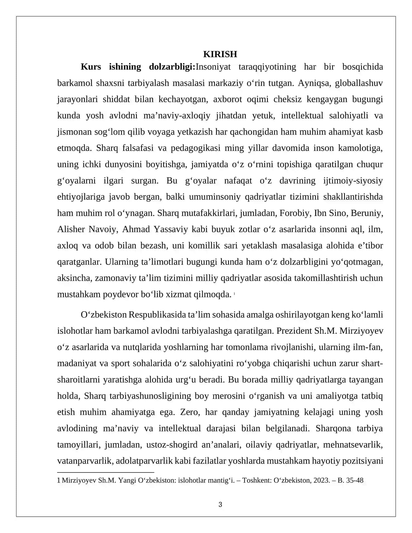 sharq tarbiyashunosligida barkamol insonni tarbiyalash g’oyasi 3