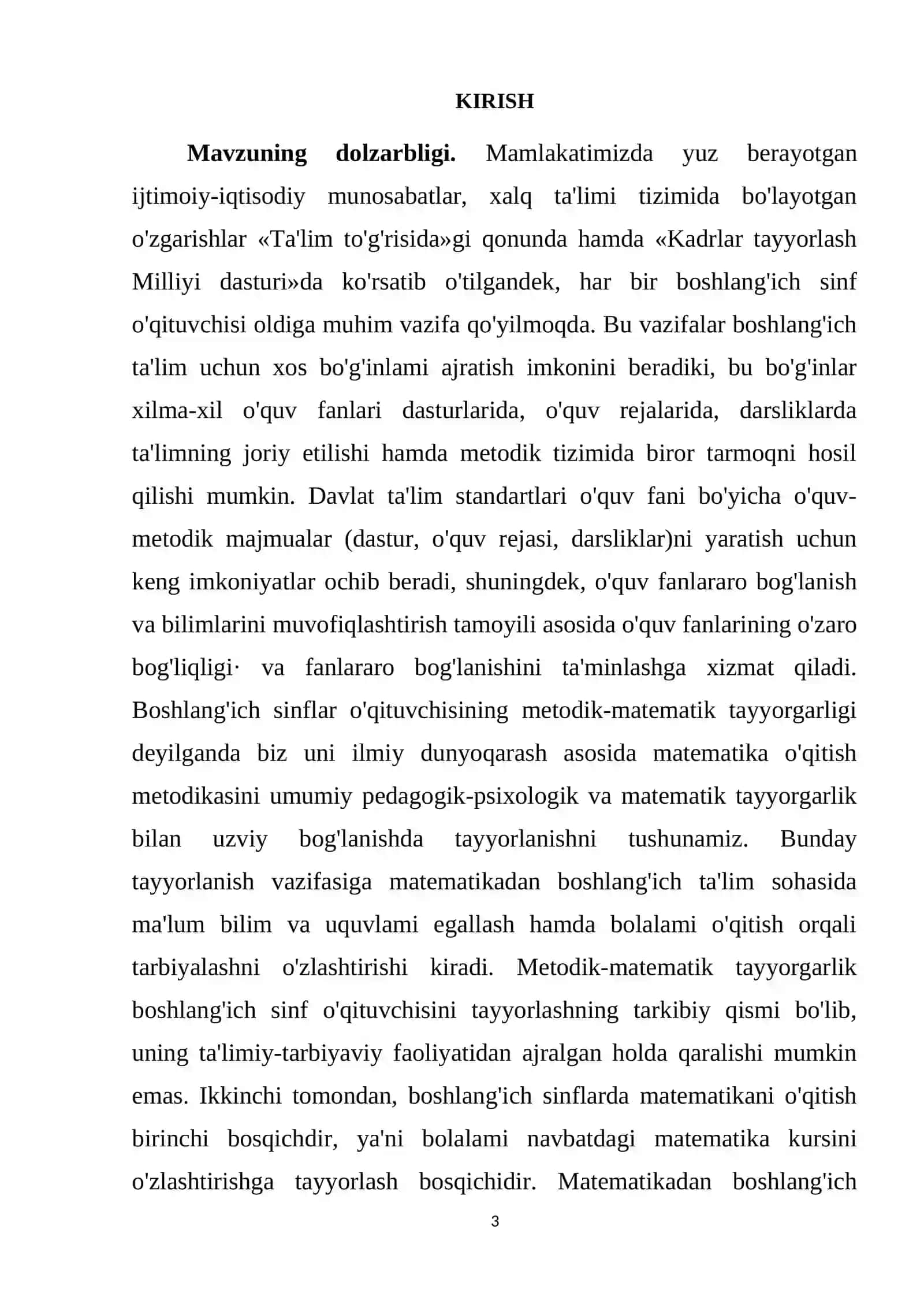 “OG‘ZAKI MATEMATIK MASHQLARDAN FOYDALANIB 1-2--SINF O‘QUVCHILARINI O‘QUV FAOLLIGINI RIVOJLANTIRISH” 3