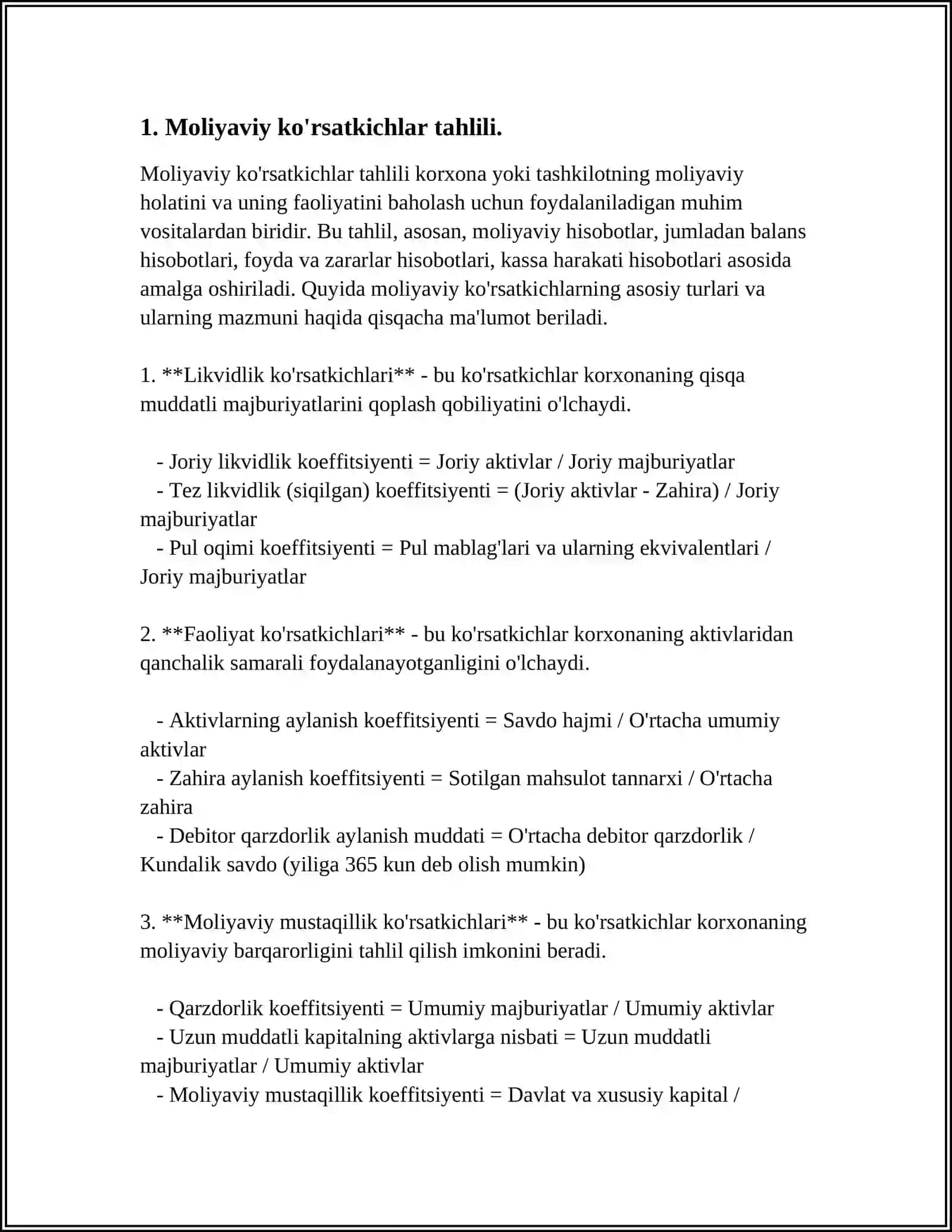 Moliyaviy samaradorlikni tahsil qilishning zamonoqiy usullari 3