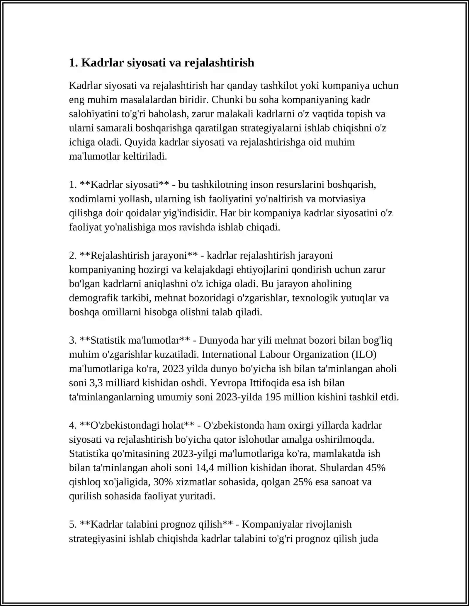BWM KOPMANIYASINI INSON RESURSLARINI BOSHQARISH STRATEGIYASI 3
