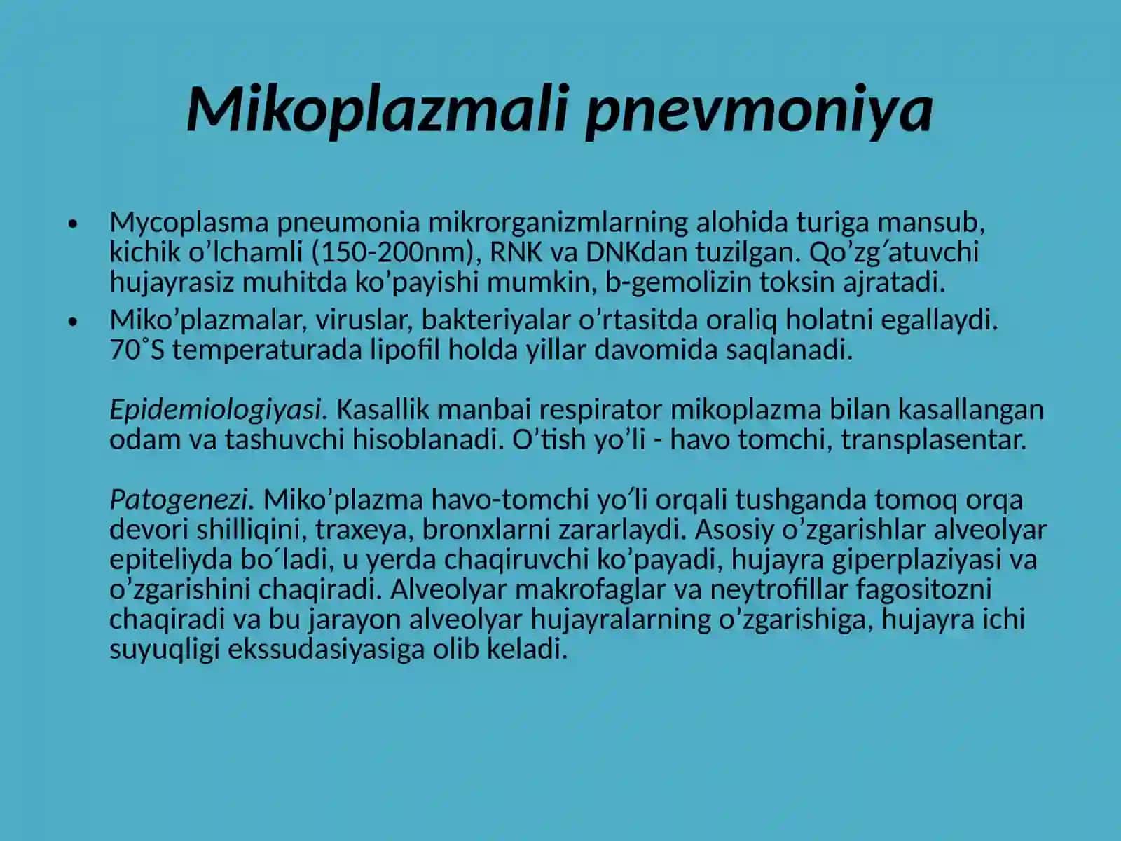 ATIPIK PNEVMONIYALAR Davolash 3