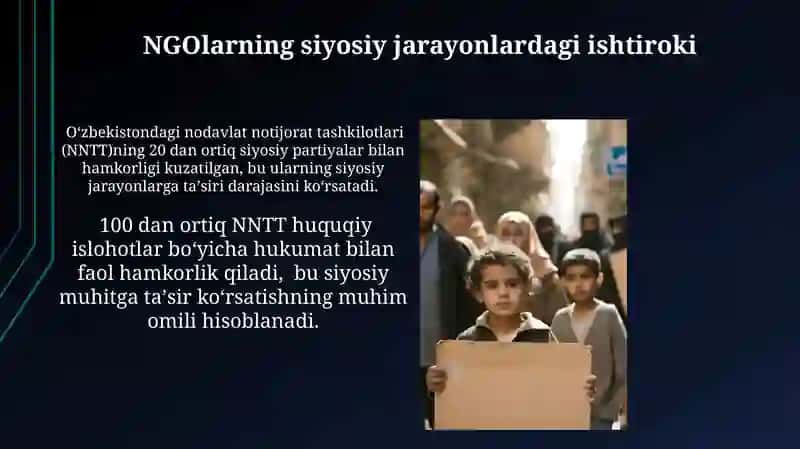 O'zbekistonda nodavlat notijorat tashkilotlar va ularning siyosiy ijtimoiy 3