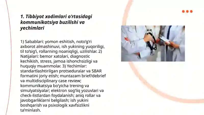 Tibbiyotda nizoli vaziyatlar va ularni bartaraf etish 3
