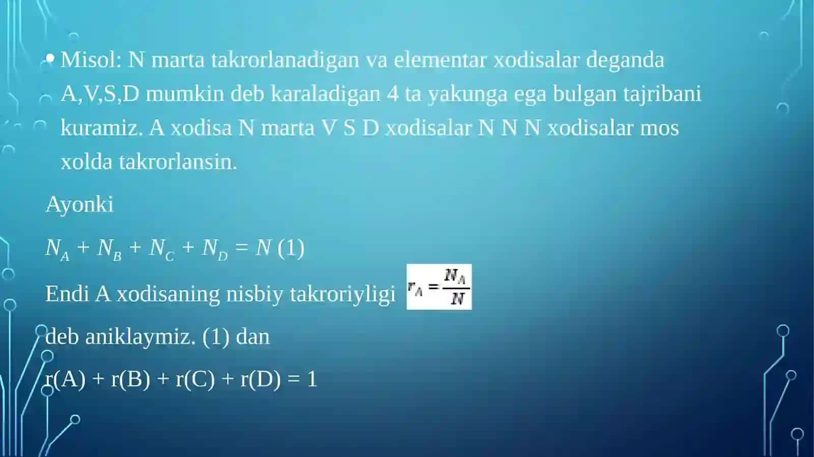 Murakkab sxemalarining ishonchiligini hisoblash usullari 3