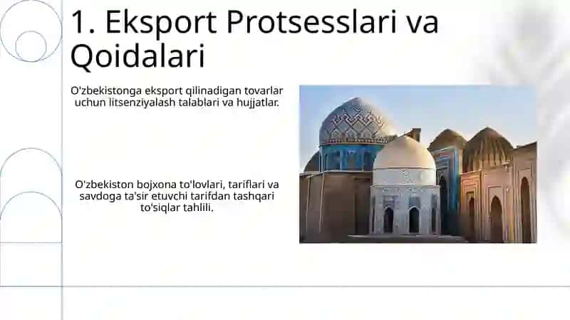 Bojhona siyosati tahlili va O'zbekiston bilan iqtisodiy 3