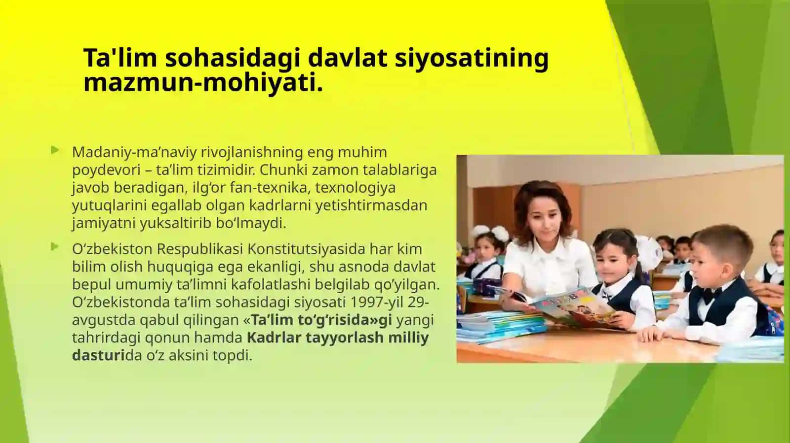 Kadrlar tayyorlash va ta’lim sohasini isloh qilish 3