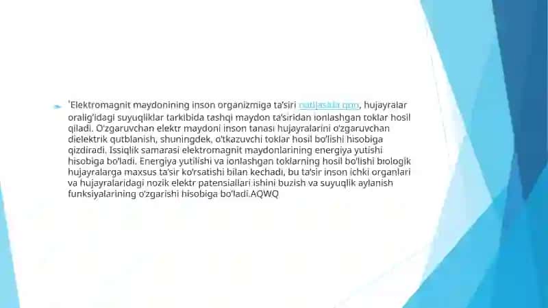 elektromagnit maydonining organizmga ta’siri 3