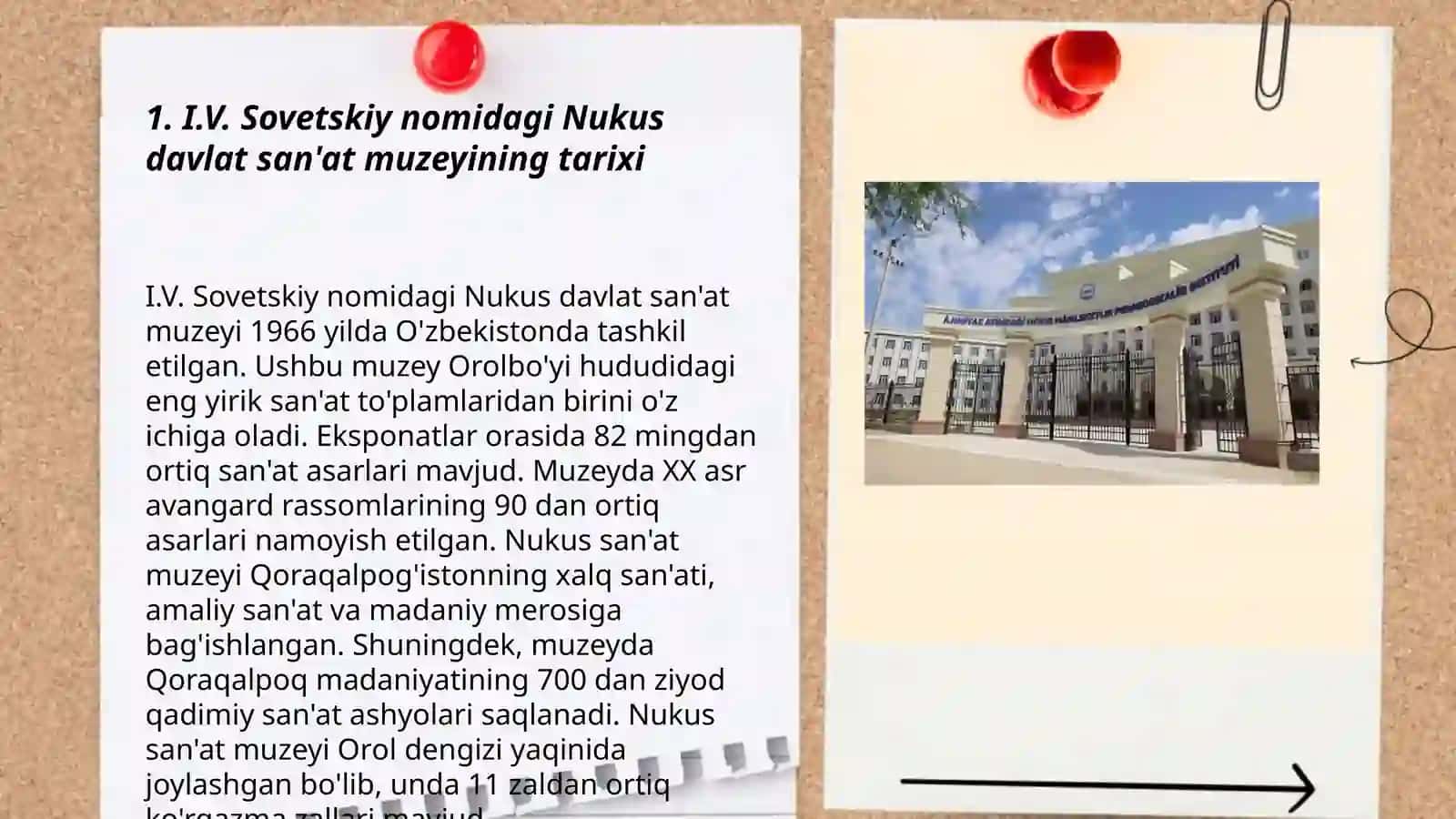 I.V. Sovetskiy nomidagi Nukus davlat san'at muziyega onlayn sayohat 3